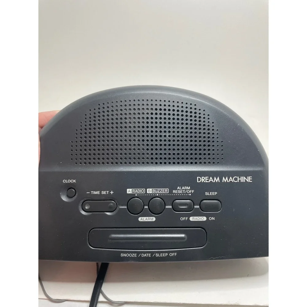 Sony Dream Machine Clock Radio ICF-C390 Black Dual Alarm FM AM Tested